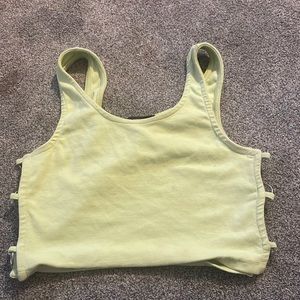 Green tank top